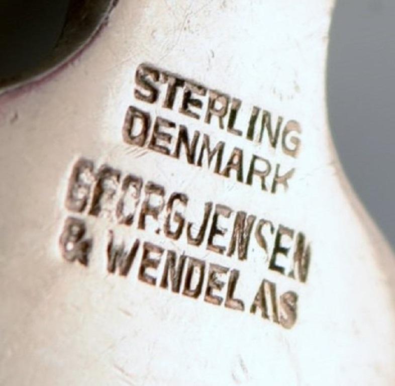 Scandinavian Modern Bernadotte Silverware Georg Jensen Bouillon Spoon, Five Spoons in Stock