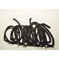 Quattro linee indeterminate - Contemporaneo, 21° secolo, Acquaforte, Bianco e nero