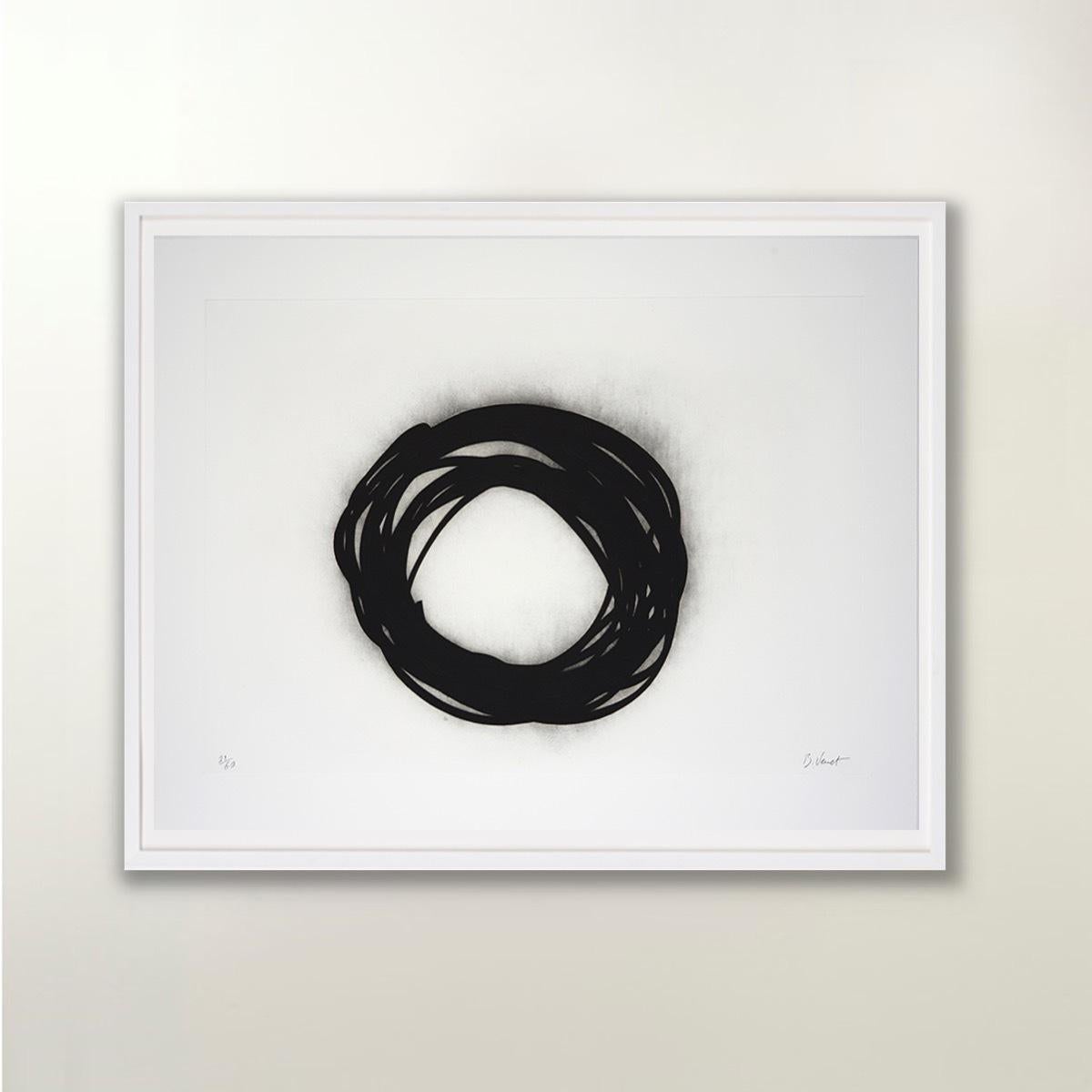 Grib - Contemporain, 21e siècle, Gravure, Noir, Édition limitée, Portfolio - Gris Figurative Print par Bernar Venet