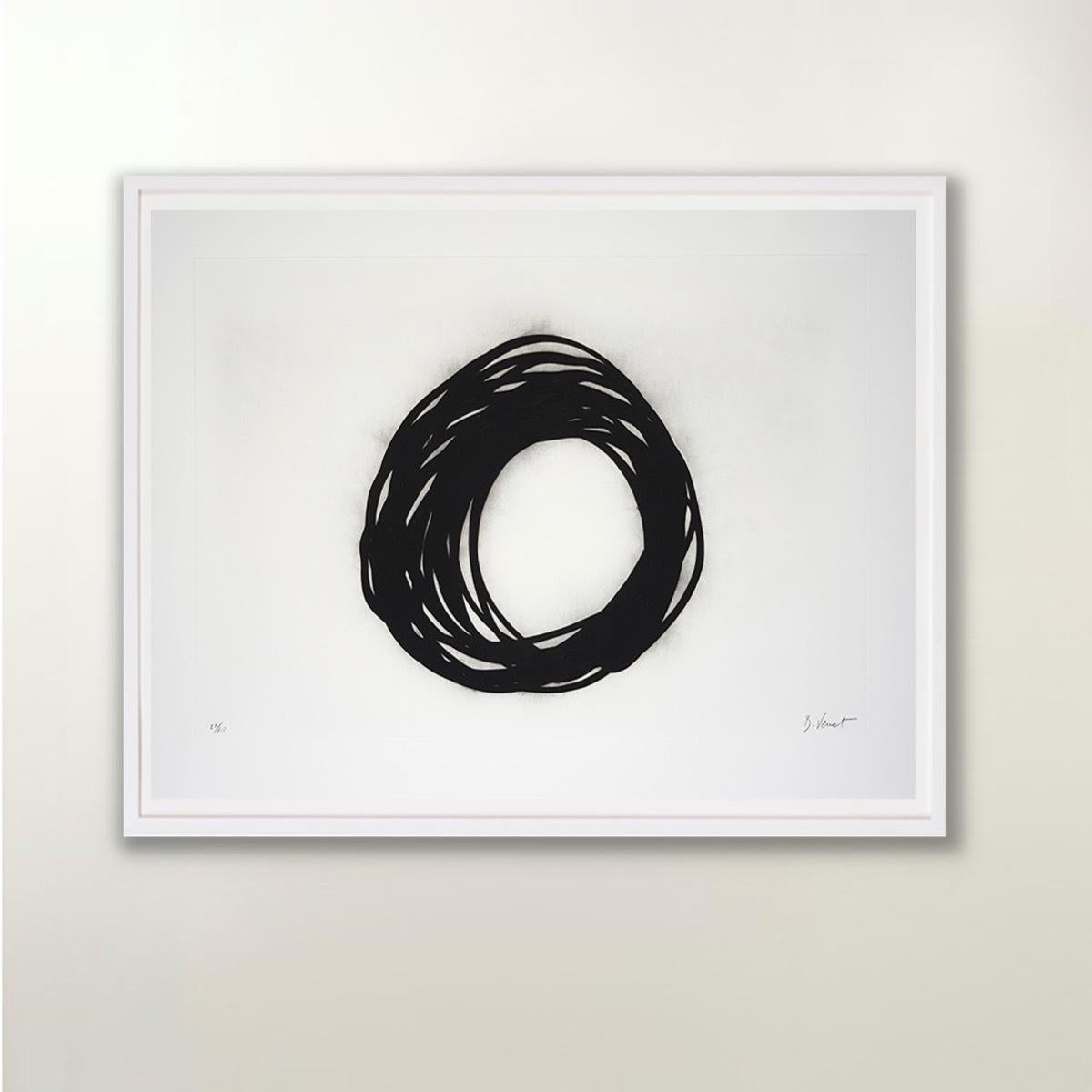 Grib - Contemporary, 21st Century, Etching, Black, Limited Edition, Portfolio - Gray Figurative Print by Bernar Venet