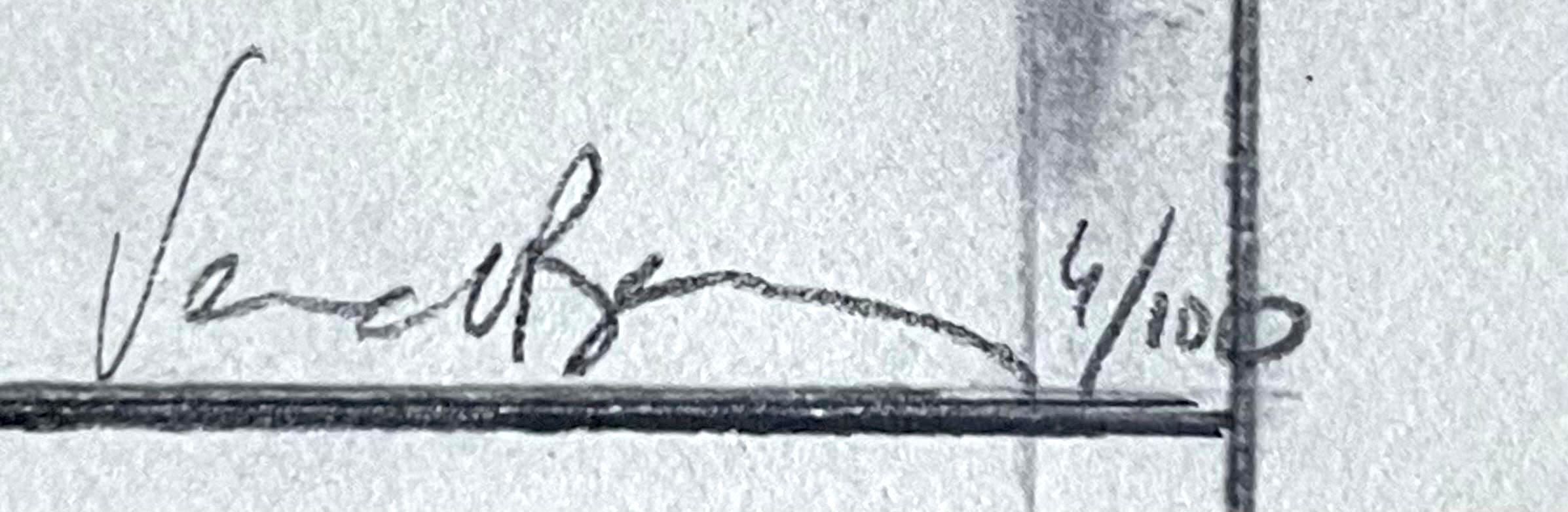 Position einer unbestimmten, unbestimmten Linie (Minimalistisch), Print, von Bernar Venet