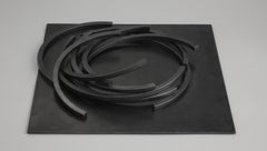 Bernar Venet Effondrement: 10 Arcs Black Patinated Steel Sculpture 2016