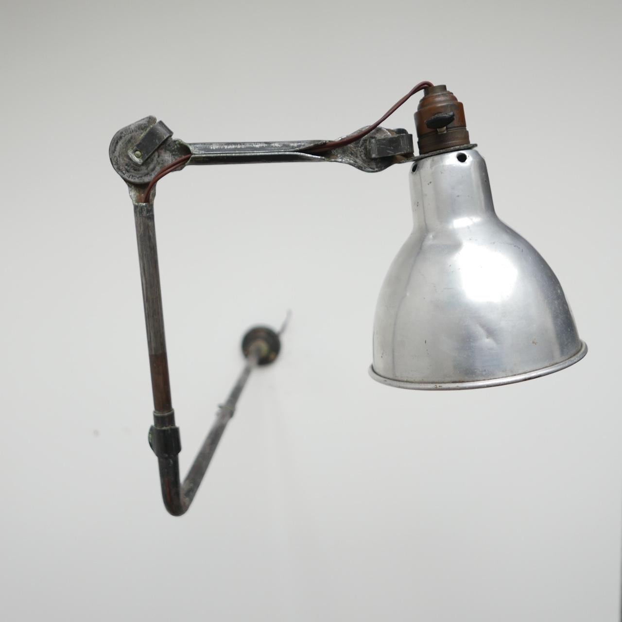 Bauhaus Bernard-Albin Gras Model 310 Adjustable Wall Lamp For Sale