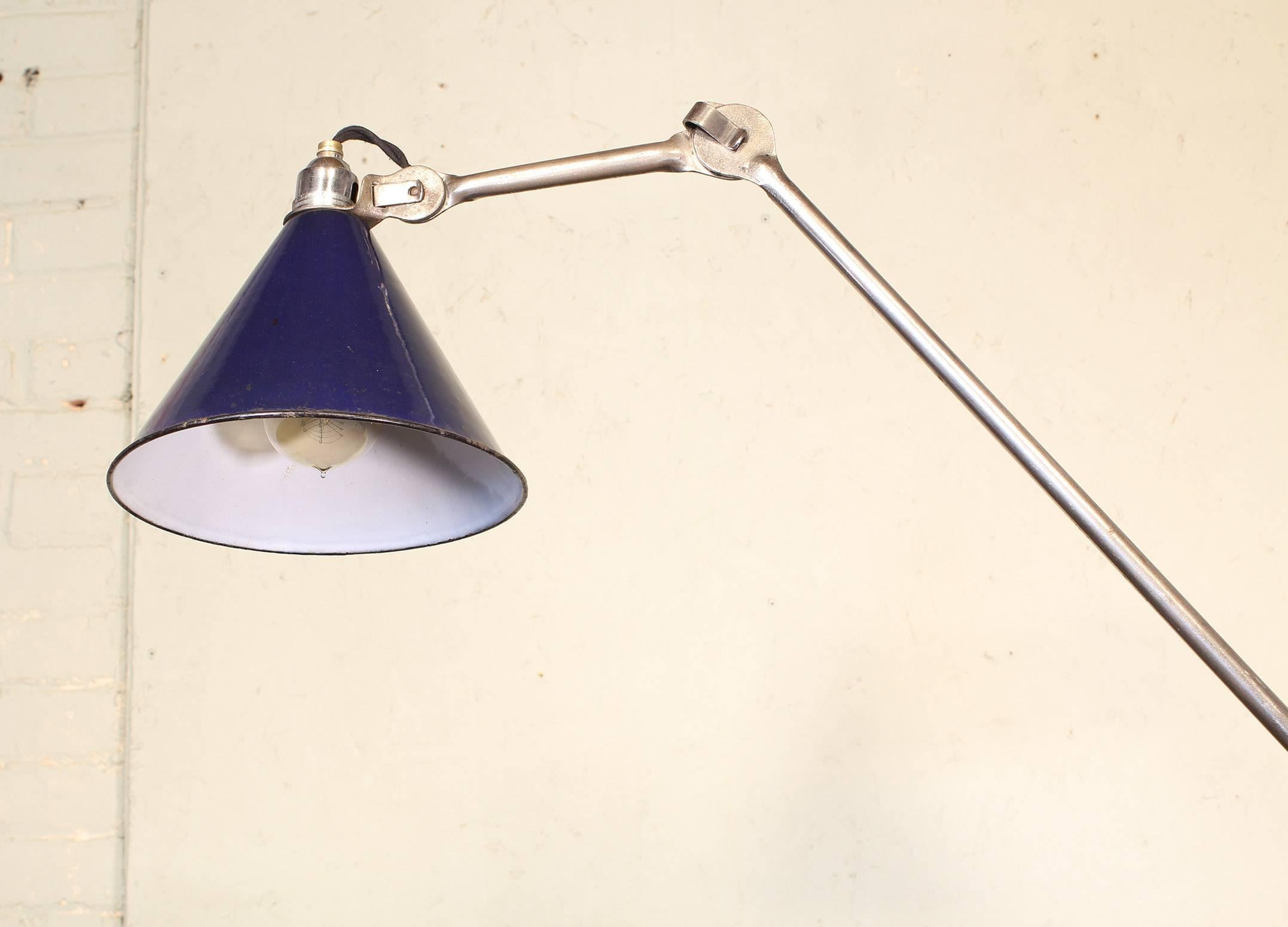 Bernard-Albin Gras No. 201 Clamp-On Drafting Task Lamp Light In Distressed Condition In Oakville, CT