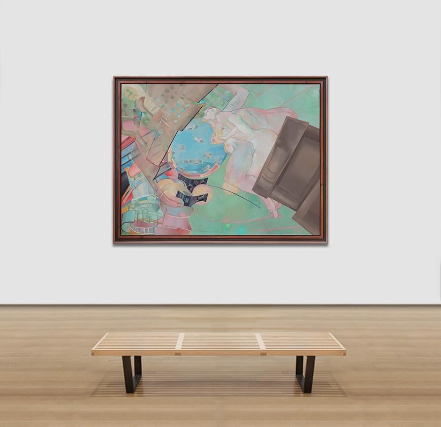 De los Megalitos a la Megalópolis - Pintura Política Figurativa en venta 1