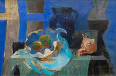 1957 Mid-Century Modern Still Life by Bernard Arnest, Oil on Canvas