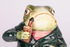 Bernard Bloch Austrian Majolica Frog Tobacco Jar