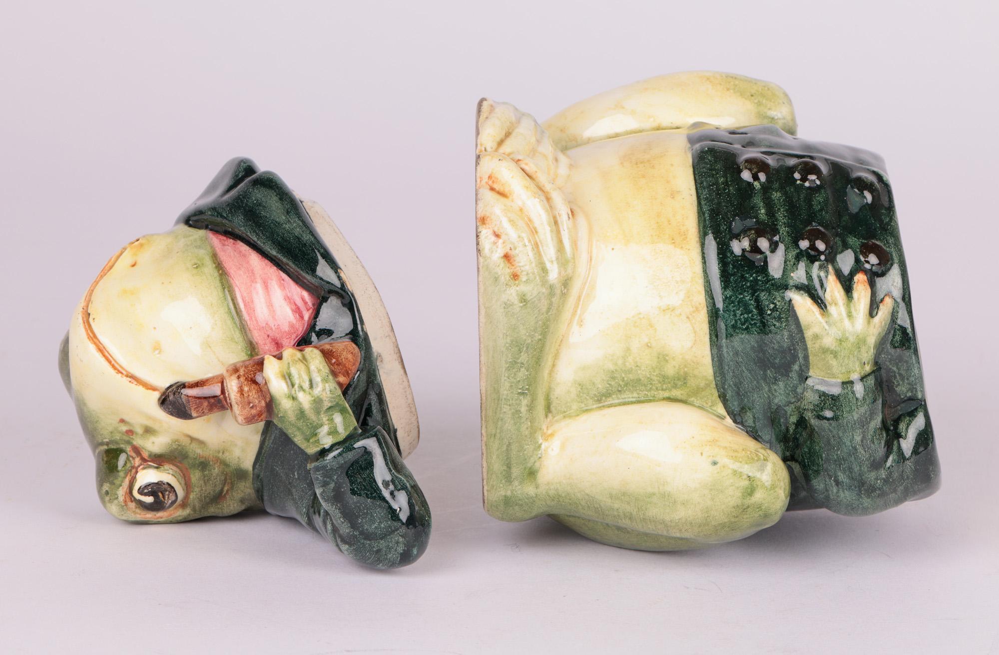 Bernard Bloch Austrian Majolica Frog Tobacco Jar 2
