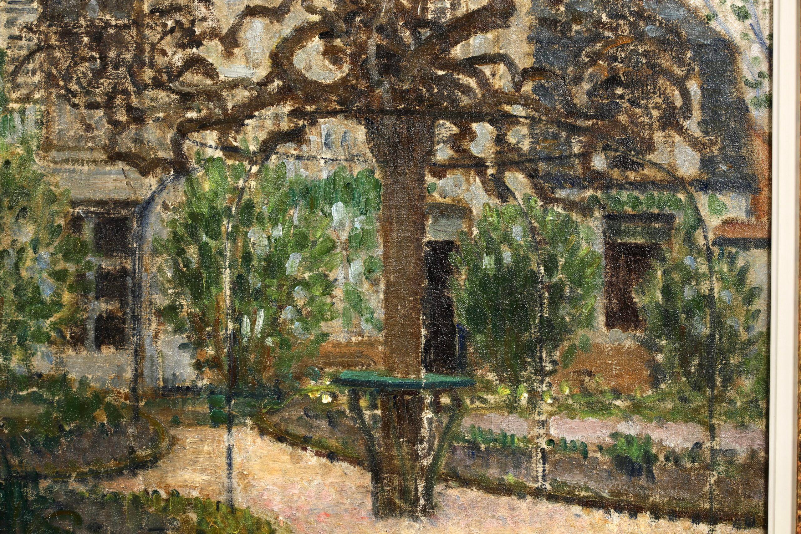 Le Jardin - Impressionist Landscape Oil Painting by Bernard Boutet de Monvel For Sale 3