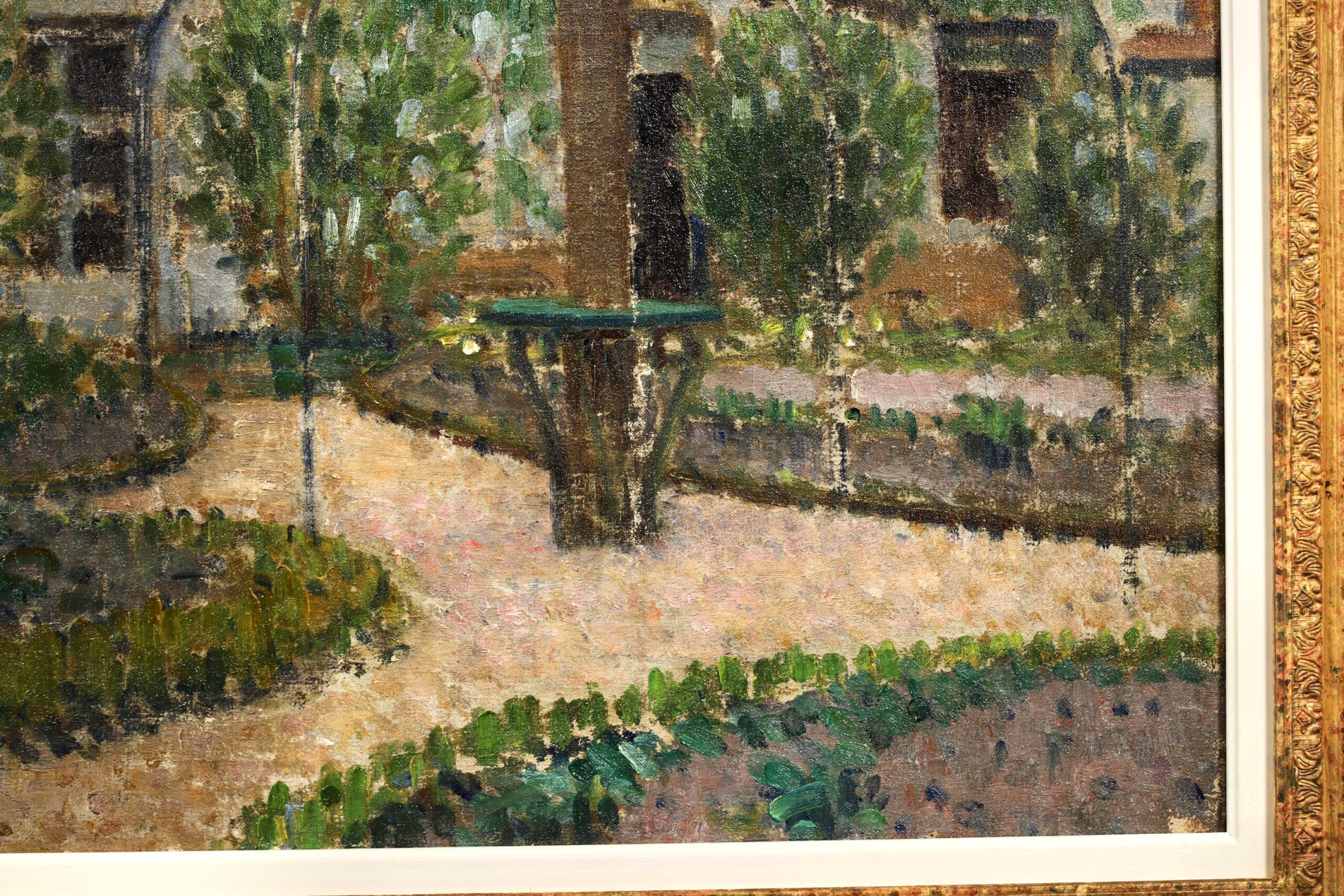 Le Jardin - Impressionist Landscape Oil Painting by Bernard Boutet de Monvel For Sale 4