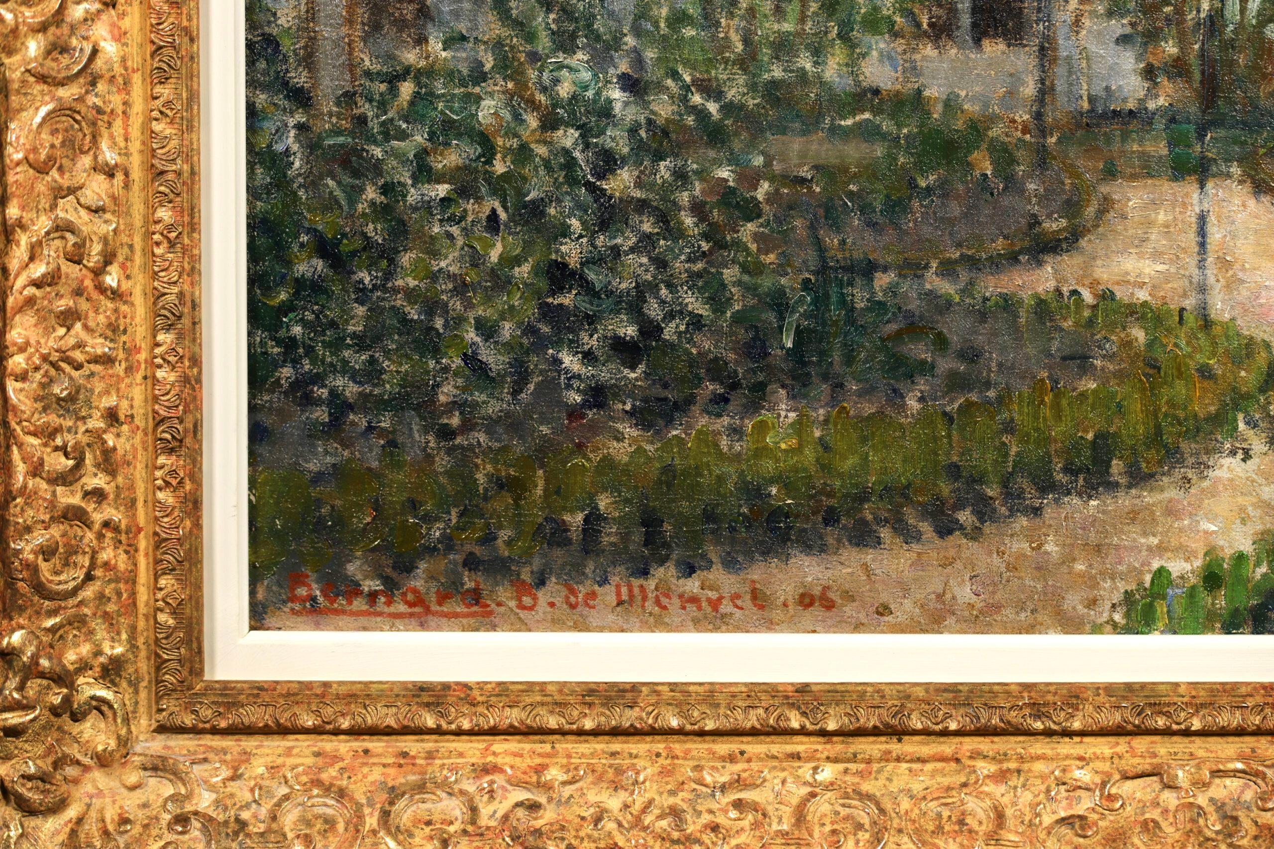 Le Jardin - Impressionist Landscape Oil Painting by Bernard Boutet de Monvel For Sale 6