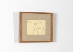 Bernard Boutet de Monvel, Framed Drawing Made Crossing Sarhara, France, c. 1922