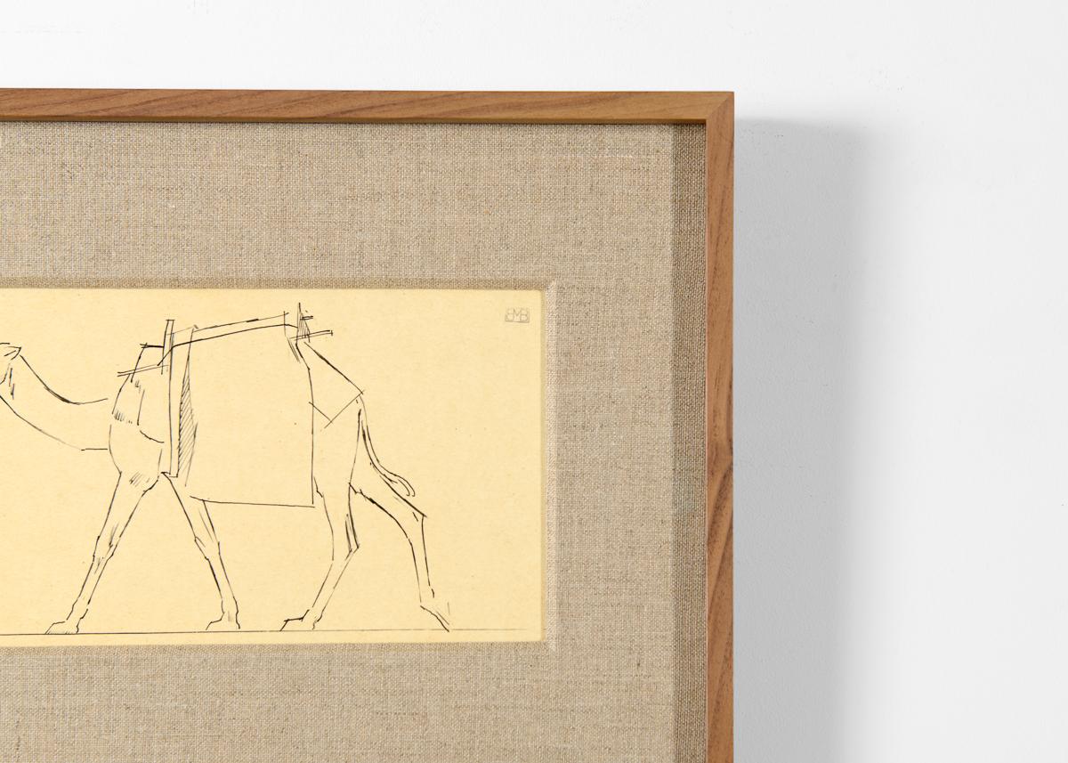One of a series of drawings Bernard Boutet de Monvel made circa 1922 while participating in the Croisière Citroën, an expedition comprising scientists and artists who traversed the Saharan Desert in Citroën vehicles  specially adapted for the