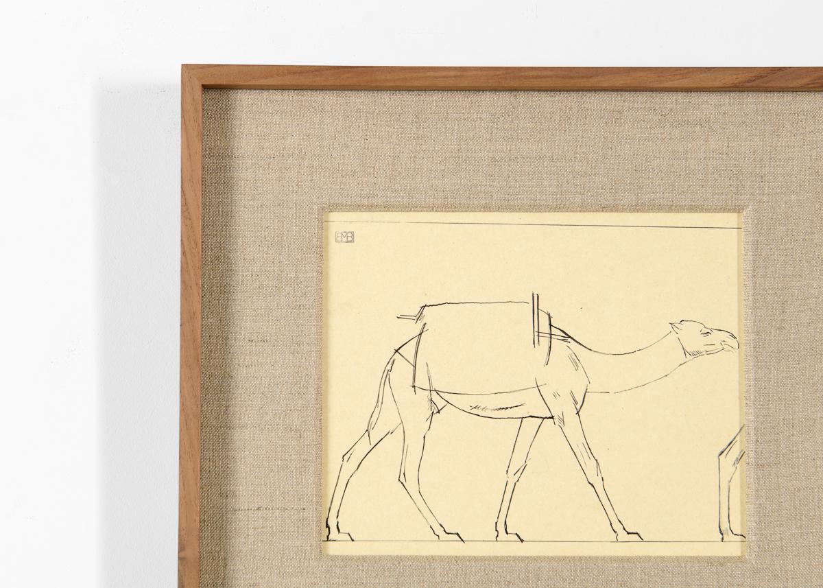 One of a series of drawings Bernard Boutet de Monvel made circa 1922 while participating in the Croisière Citroën, an expedition comprising scientists and artists who traversed the Saharan Desert in Citroën vehicles  specially adapted for the