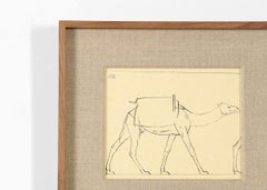 Bernard Boutet de Monvel, Disegno incorniciato realizzato attraversando Sarhara, Francia, C.C. 1922