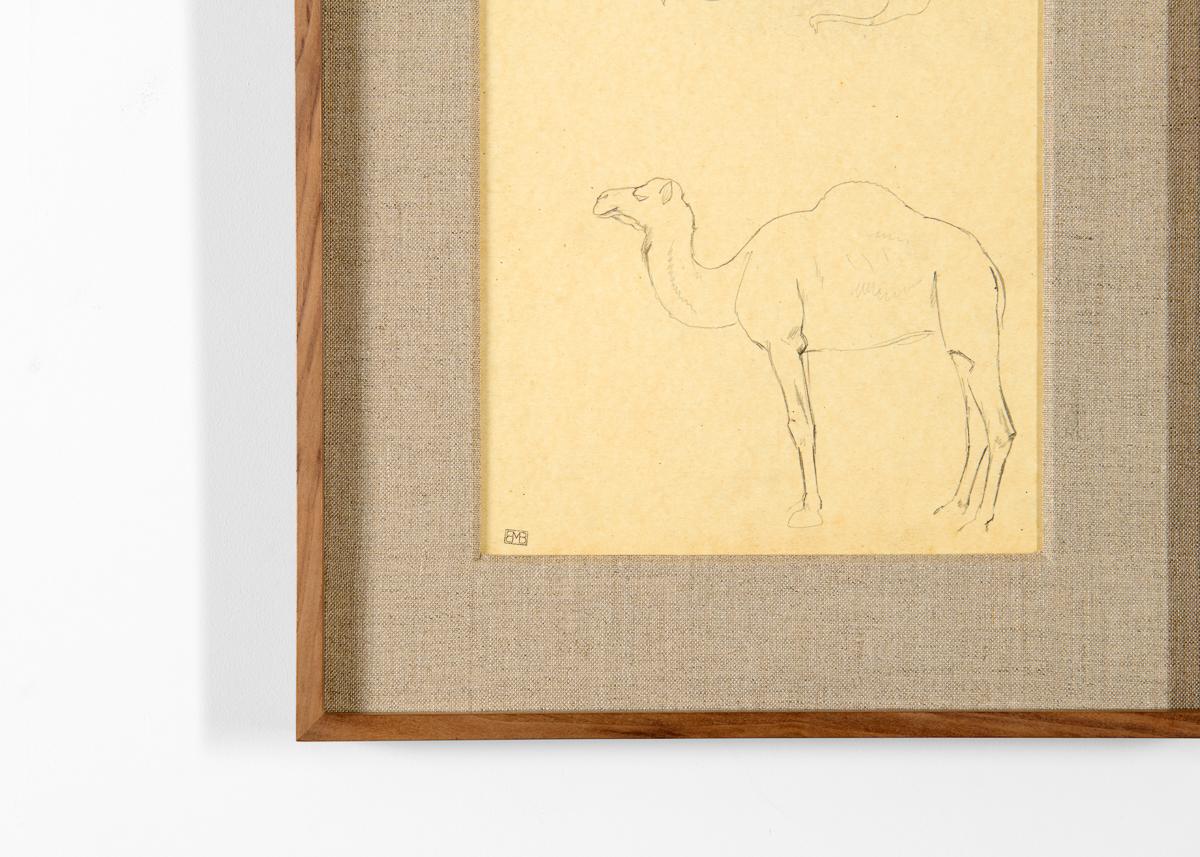 One of a series of drawings Bernard Boutet de Monvel made circa 1922 while participating in the Croisière Citroën, an expedition comprising scientists and artists who traversed the Saharan Desert in Citroën vehicles  specially adapted for the