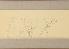 Bernard Boutet de Monvel, Framed Drawing Made Crossing Sarhara, France, c. 1922
