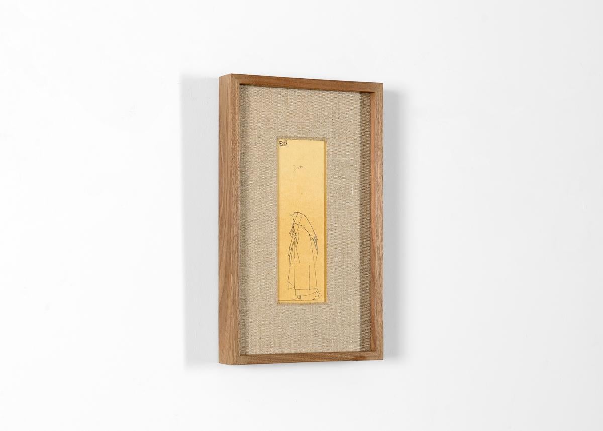 Art Déco Bernard Boutet de Monvel, Disegno incorniciato realizzato attraversando Sarhara, Francia, C.C. 1922 in vendita