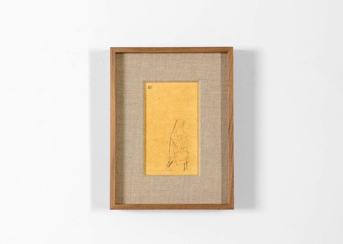Français Bernard Boutet de Monvel, dessin encadré réalisé lors de la traversée de Sarhara, France, c.C. 1922 en vente