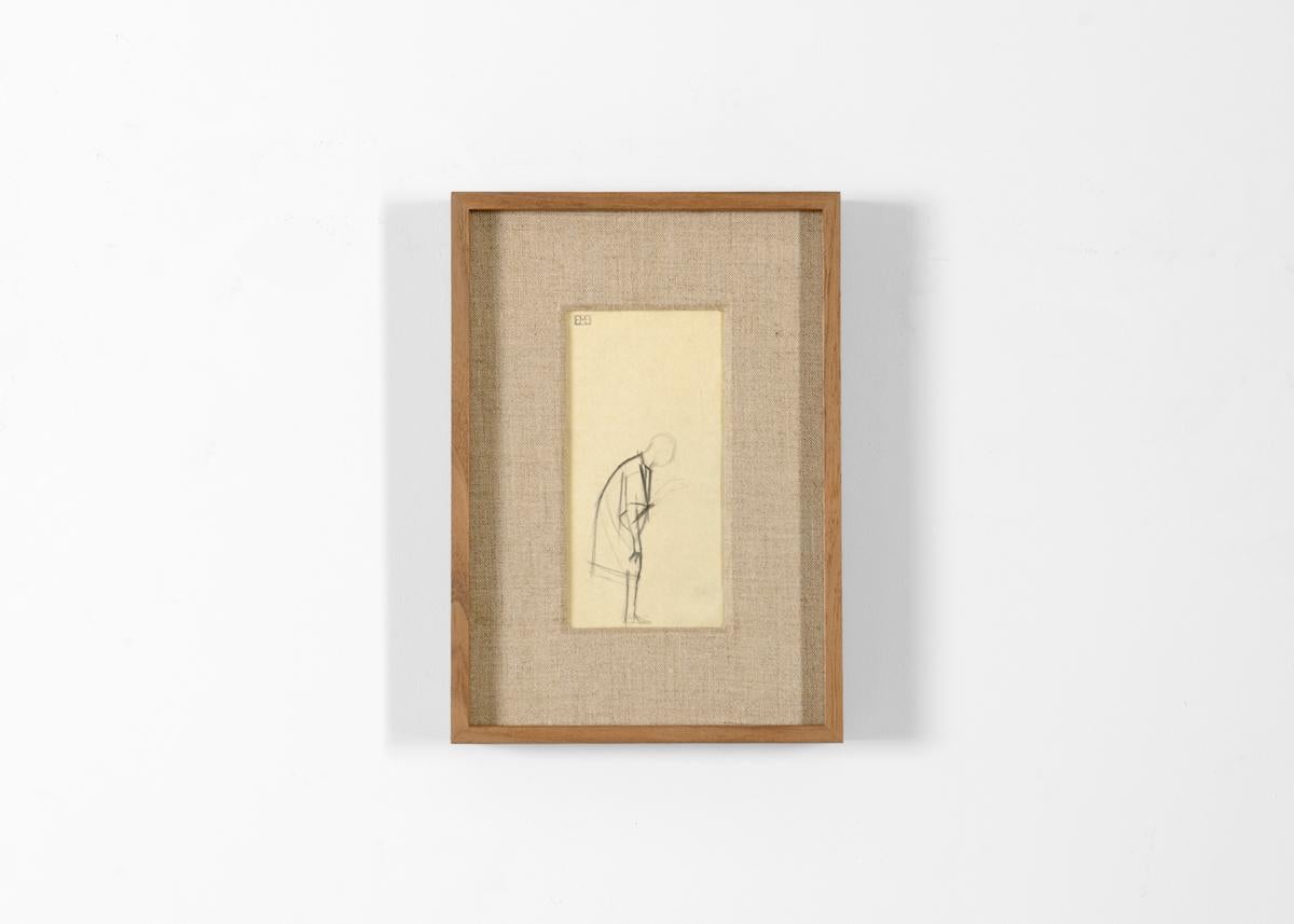 Bernard Boutet de Monvel, Framed Drawing Made Crossing Sarhara, France, c. 1922