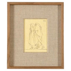 Bernard Boutet de Monvel, Framed Drawing Made Crossing Sarhara, France, c. 1922