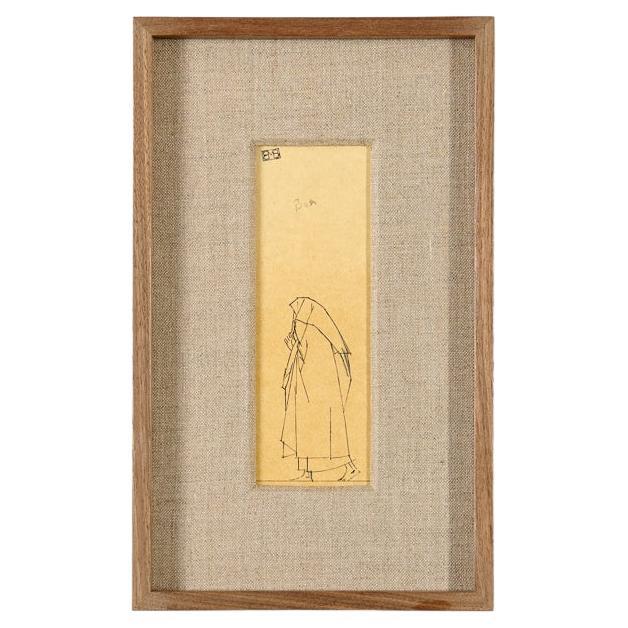 Bernard Boutet de Monvel, Disegno incorniciato realizzato attraversando Sarhara, Francia, C.C. 1922