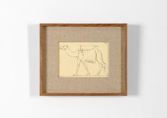 Bernard Boutet de Monvel, Disegno incorniciato realizzato attraversando Sarhara, Francia, C.C. 1922