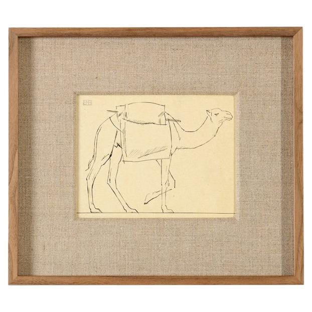 Bernard Boutet de Monvel, Framed Drawing Made Crossing Sarhara, France, c. 1922