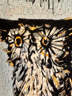 Bernard Buffet, the Owl 'La Chouette', 1969 Tapestry Framed Wall Art