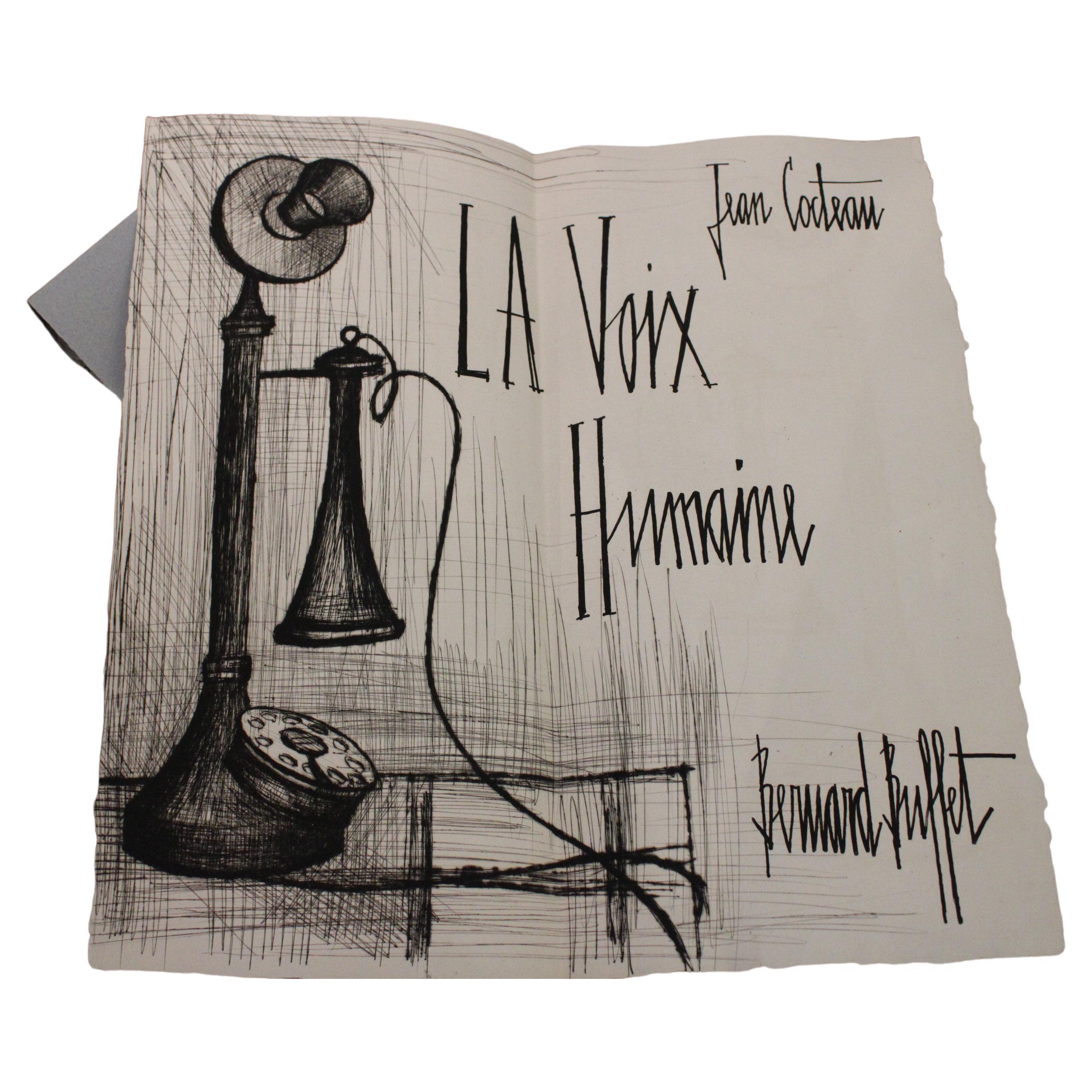 Bernard Buffet and Jean Cocteau "La Voix Humaine" For Sale at 1stDibs