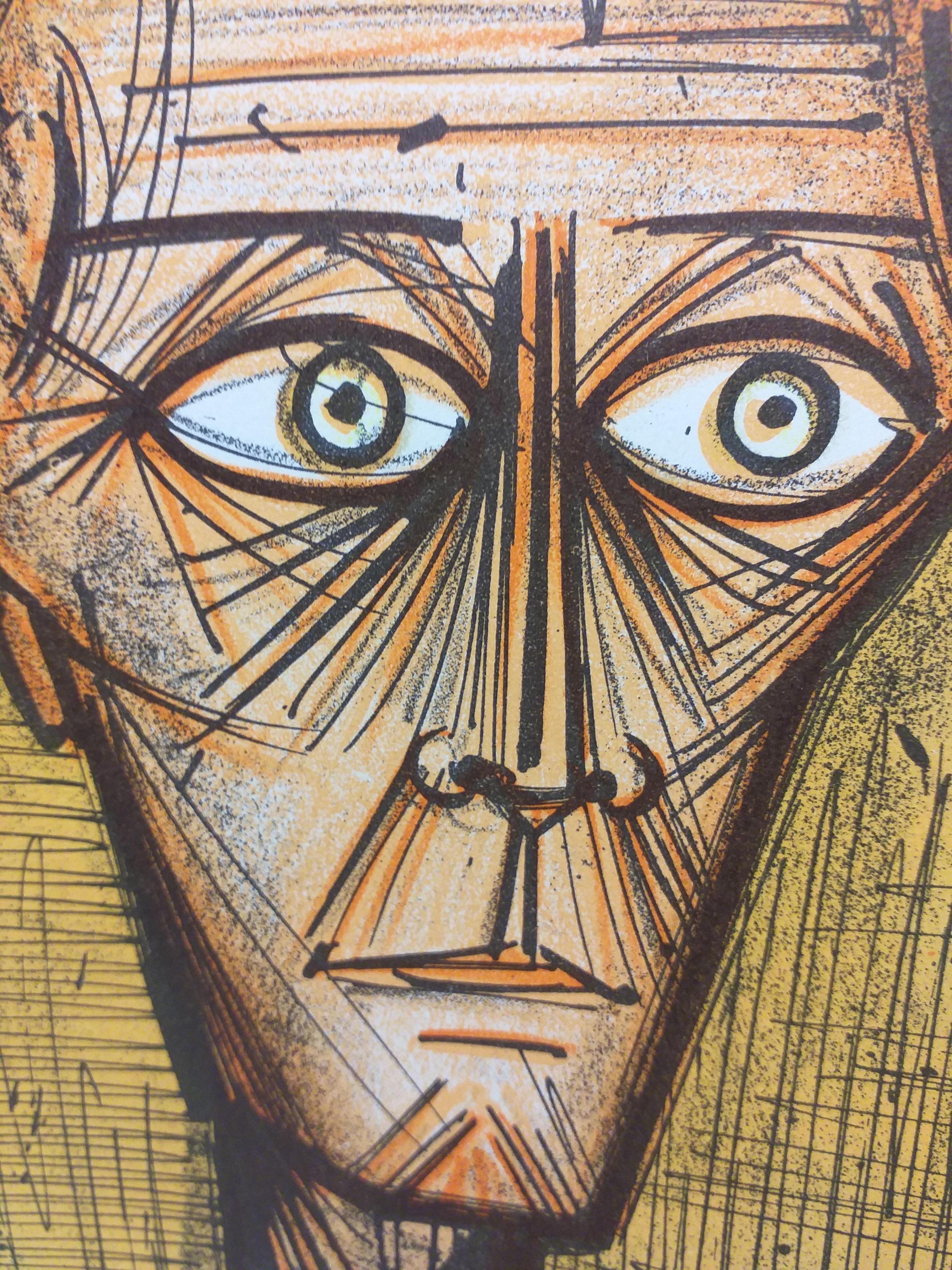 Bernard Buffet Serie FANTOMAS, Lithographie Mourlot im Zustand „Gut“ im Angebot in Saint ouen, FR
