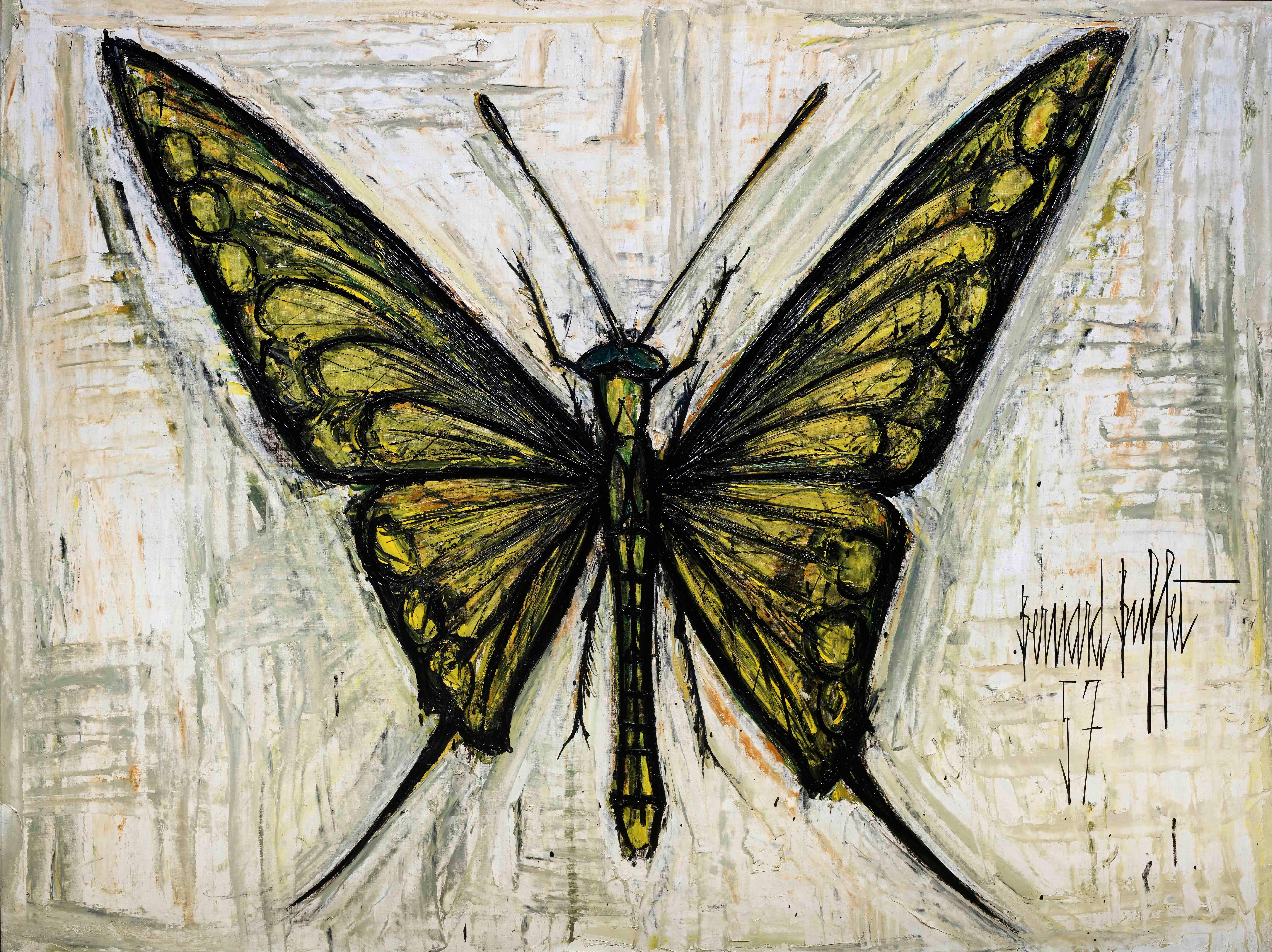 Butterfly - Painting by Bernard Buffet