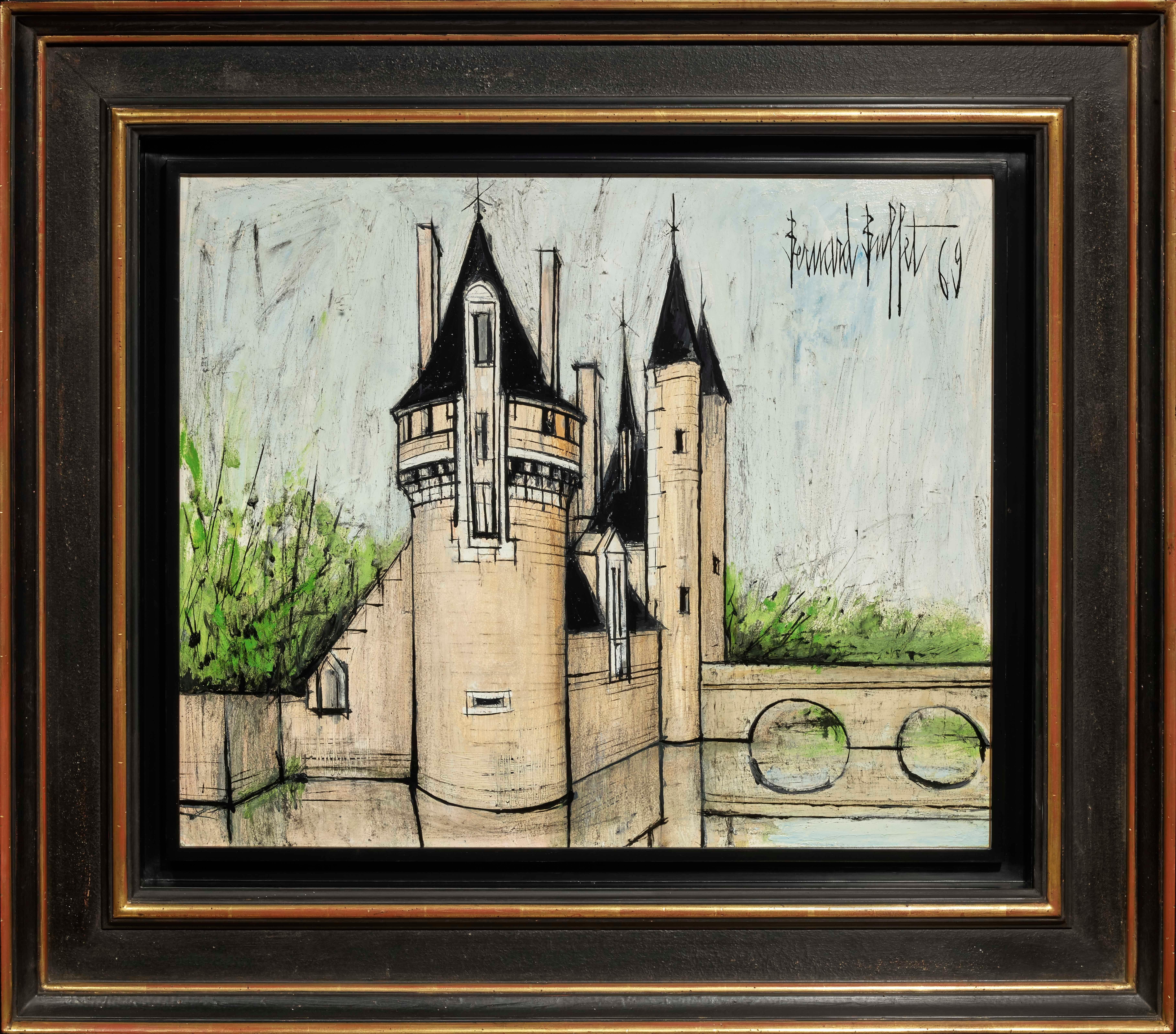 Chateau du Moulin de Lassay - Painting by Bernard Buffet