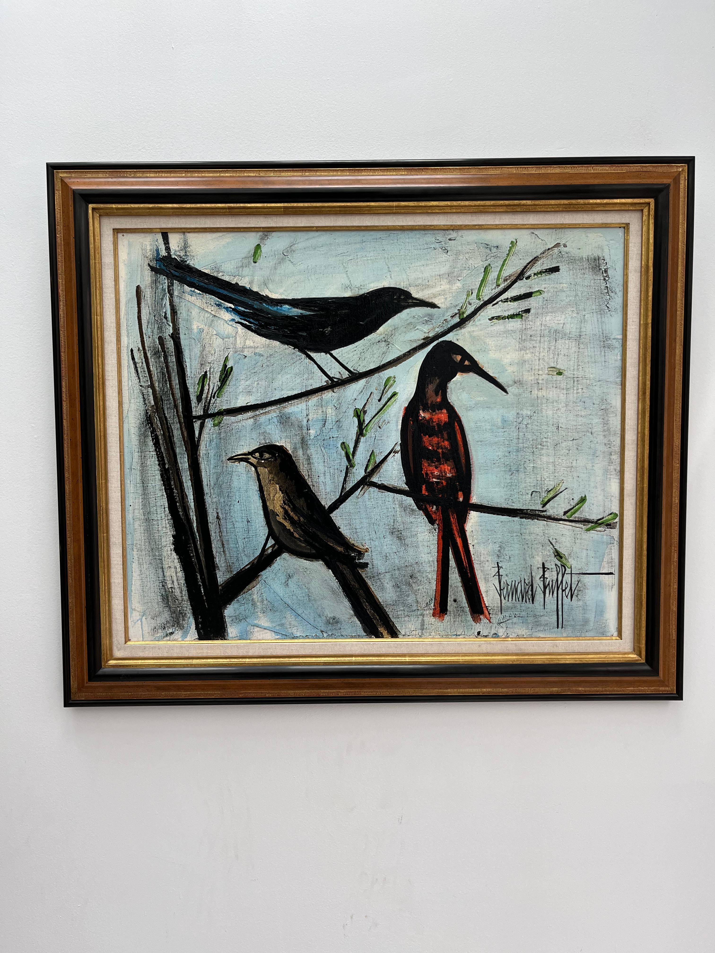 Gli uccelli (Les oiseux) - Painting di Bernard Buffet
