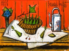 Panier de poires et théière by Bernard Buffet
