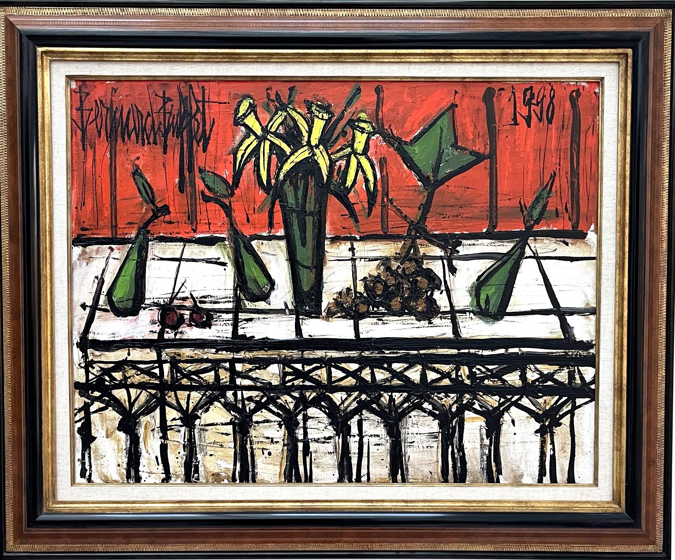 Still-Life Painting de Bernard Buffet - Bodegón con jonquilles