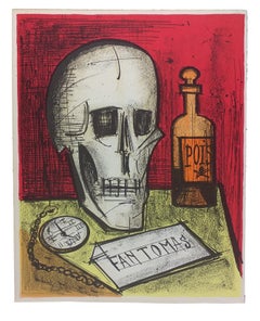 Bernard Buffet "Veneno" Serie Fantomas, Litografía Mourlot