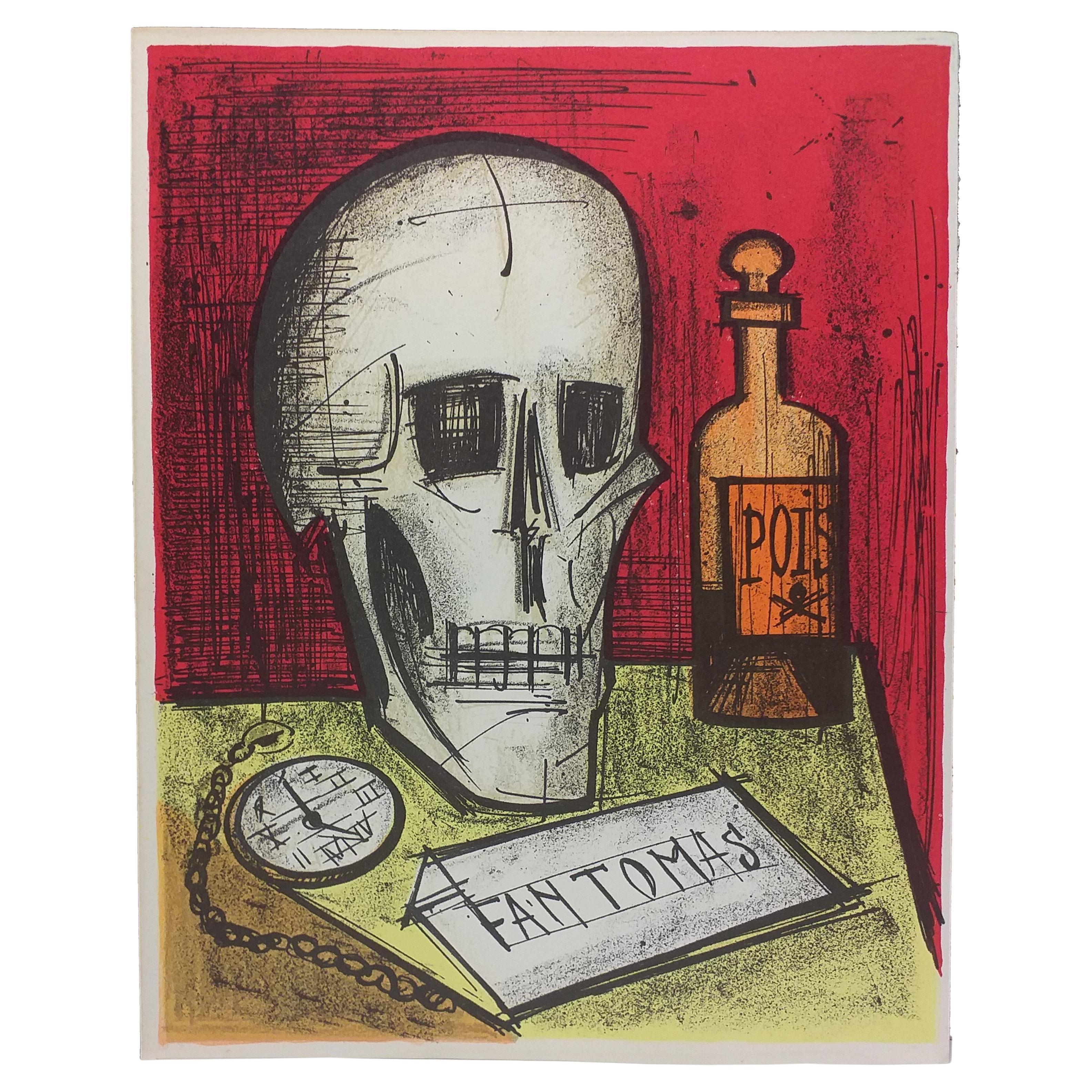 Bernard Buffet "Poison" Fantomas Series, Lithography Mourlot