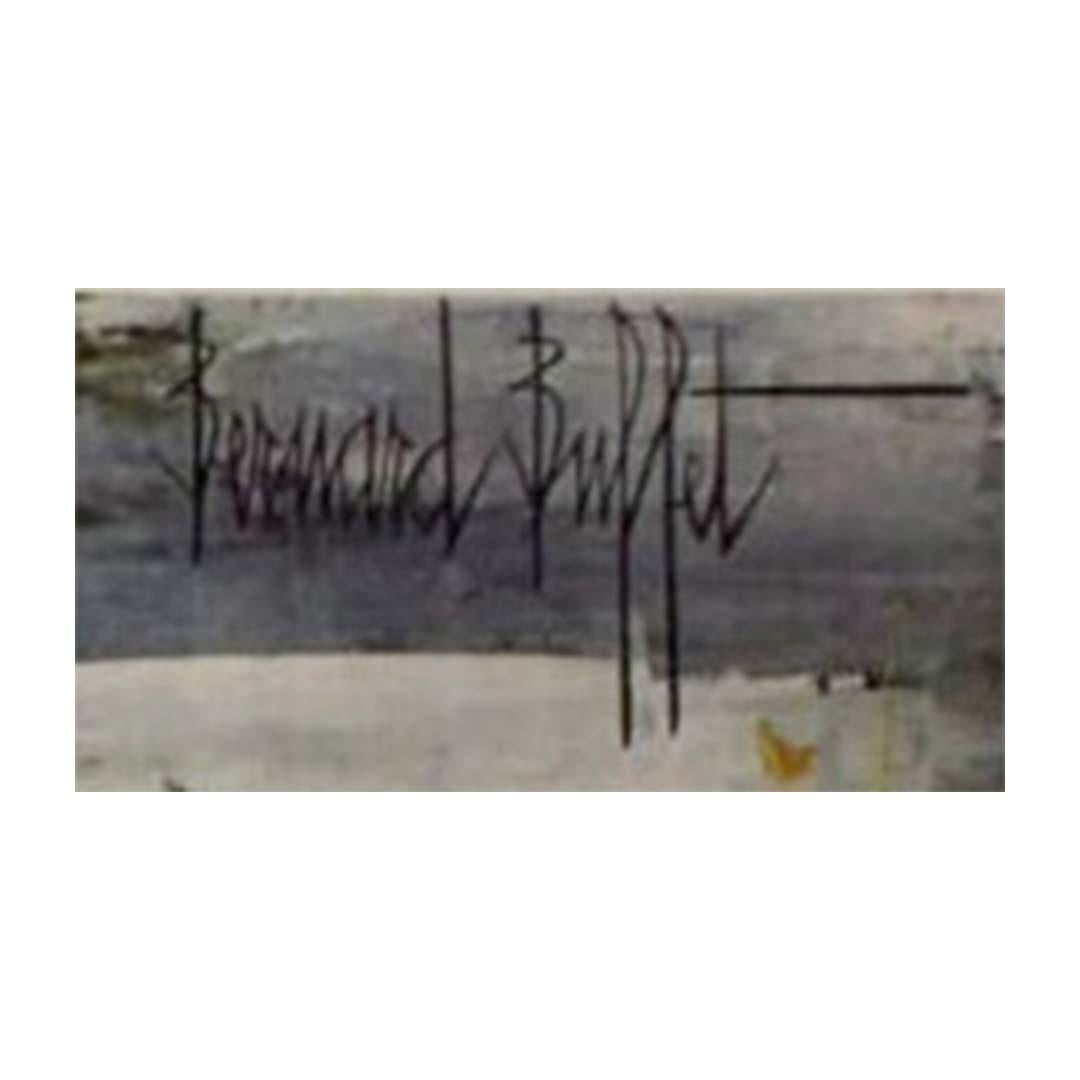 1973 Lithograph Château en Bretagne, paysage d'automne by Bernard Buffet For Sale 2