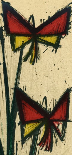 Bernard Buffet, Pansies, from L'Atelier Mourlot, 1965