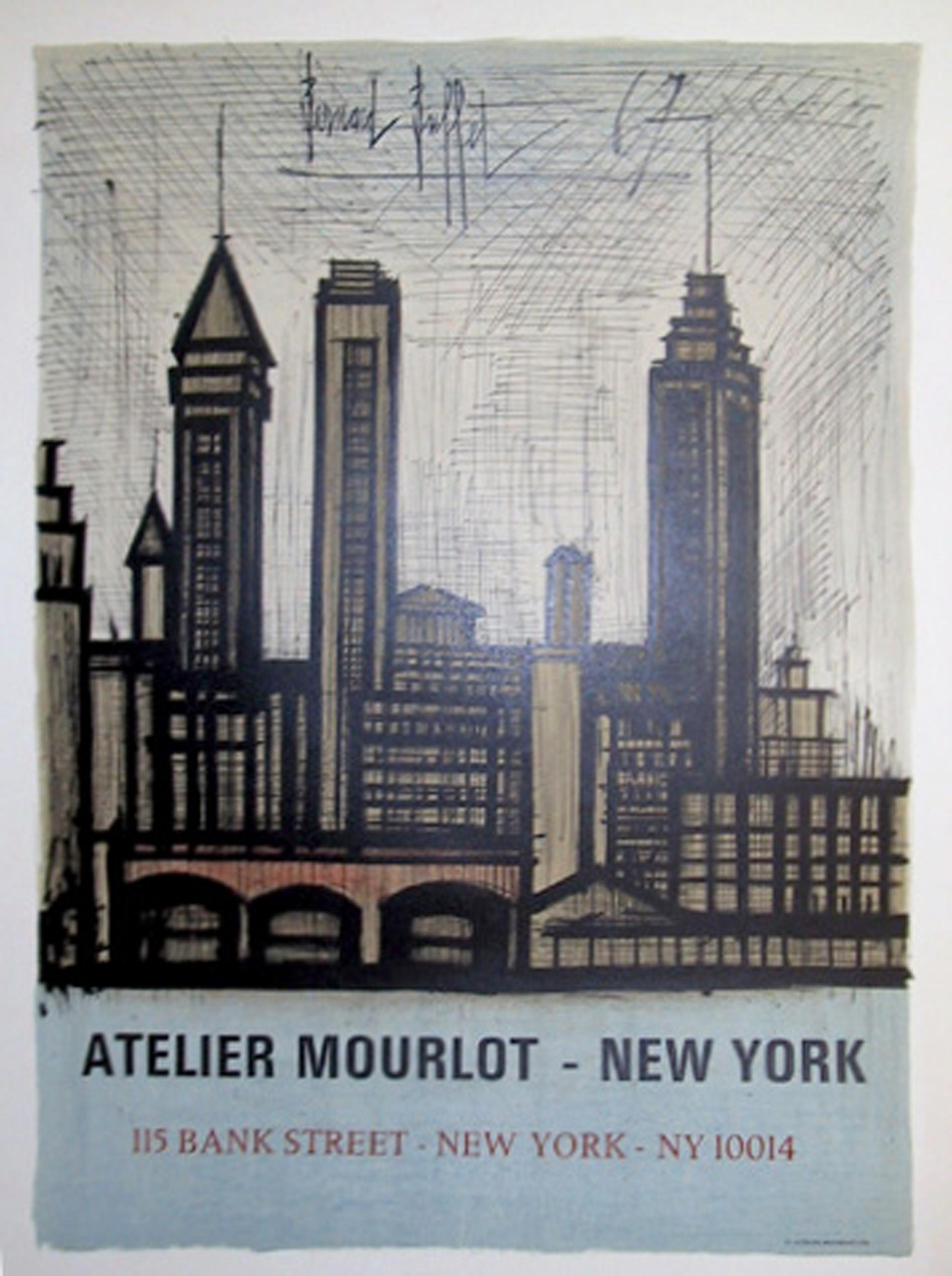 Bernard Buffet, French (1928 - 1999) -  Atelier Mourlot - New York. Year: 1967, Medium: Lithograph Poster, Size: 30 in. x 23 in. (76.2 cm x 58.42 cm) 