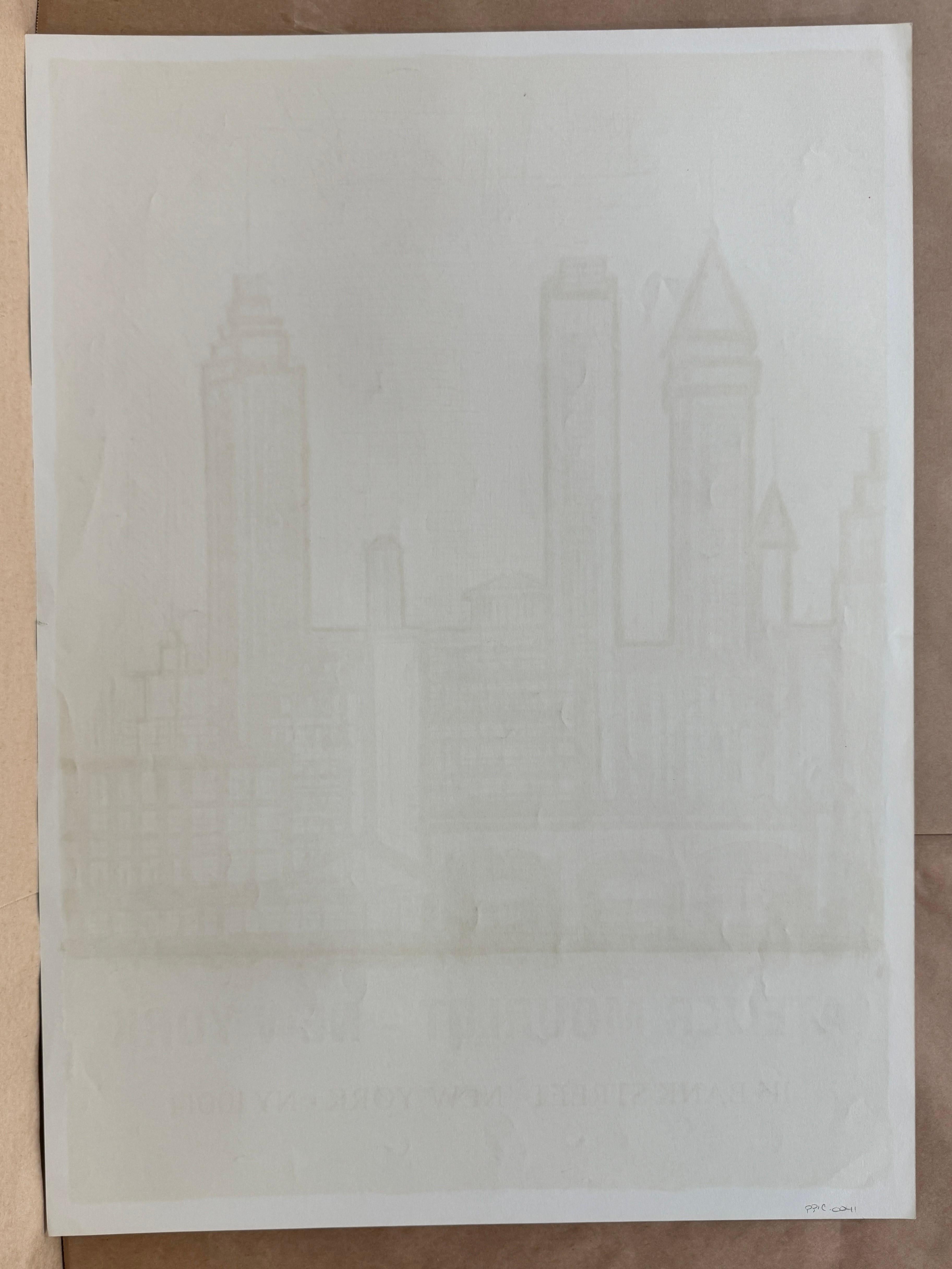 Atelier Mourlot - Nueva York (horizonte de Nueva York) de Bernard Buffet en venta 4