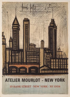 Atelier Mourlot - Nueva York (horizonte de Nueva York) de Bernard Buffet