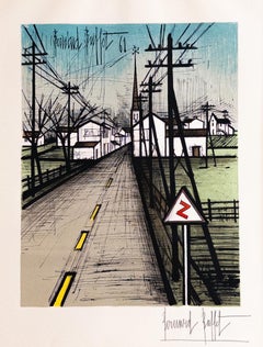 Bernard Buffet (1928–1999) – La Route – Color lithograph on Arches paper – 1961