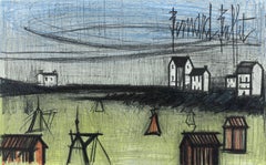 Bernard Buffet, A Small Beach, from Lithographs 1952-1966, 1967