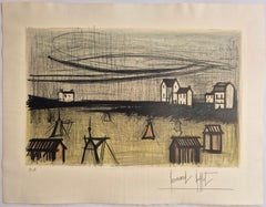 Bernard Buffet -- Una pequeña playa (La Petite Plage )