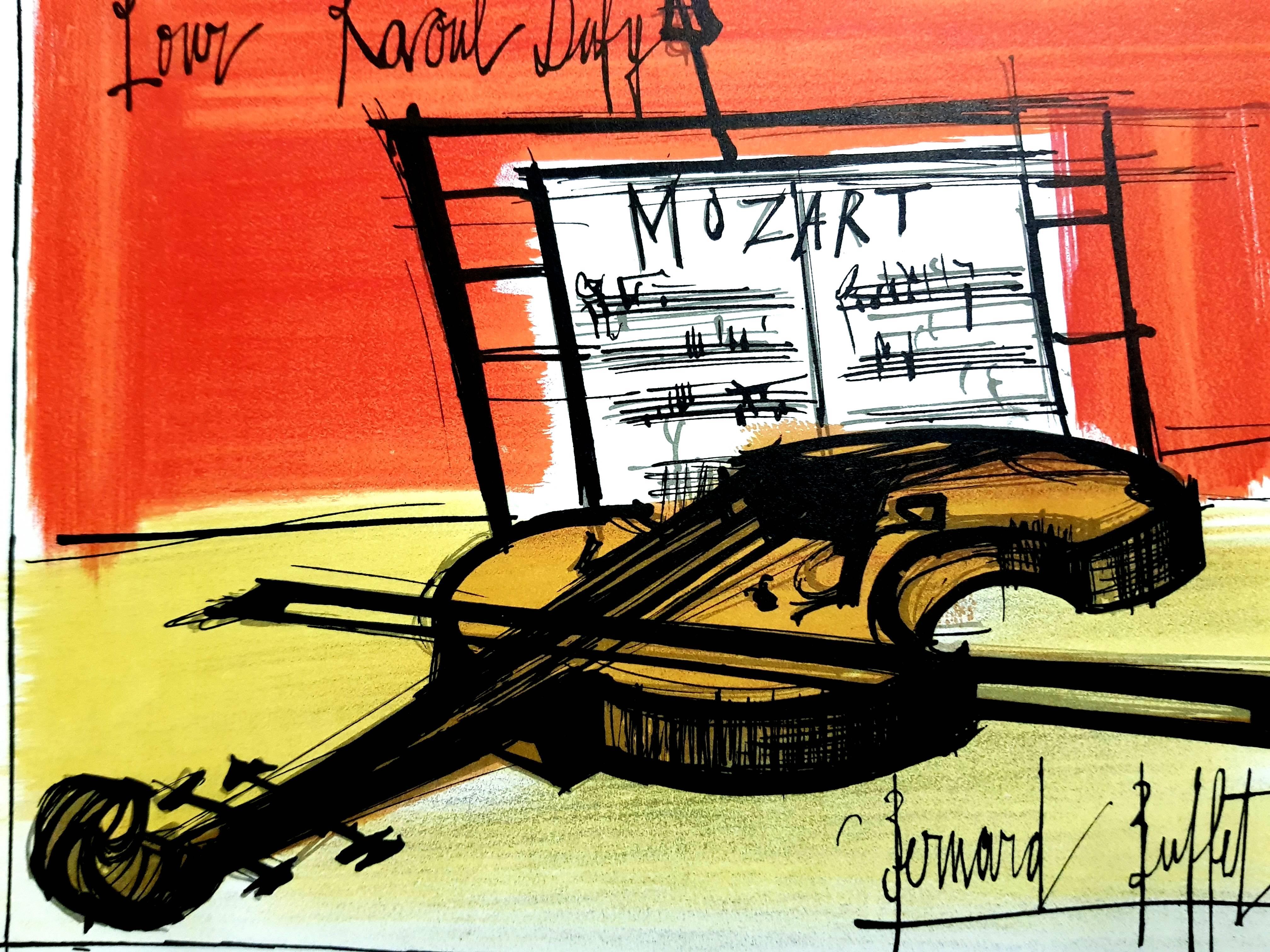 Bernard Buffet - Homage to Dufy - Lithograph For Sale 1