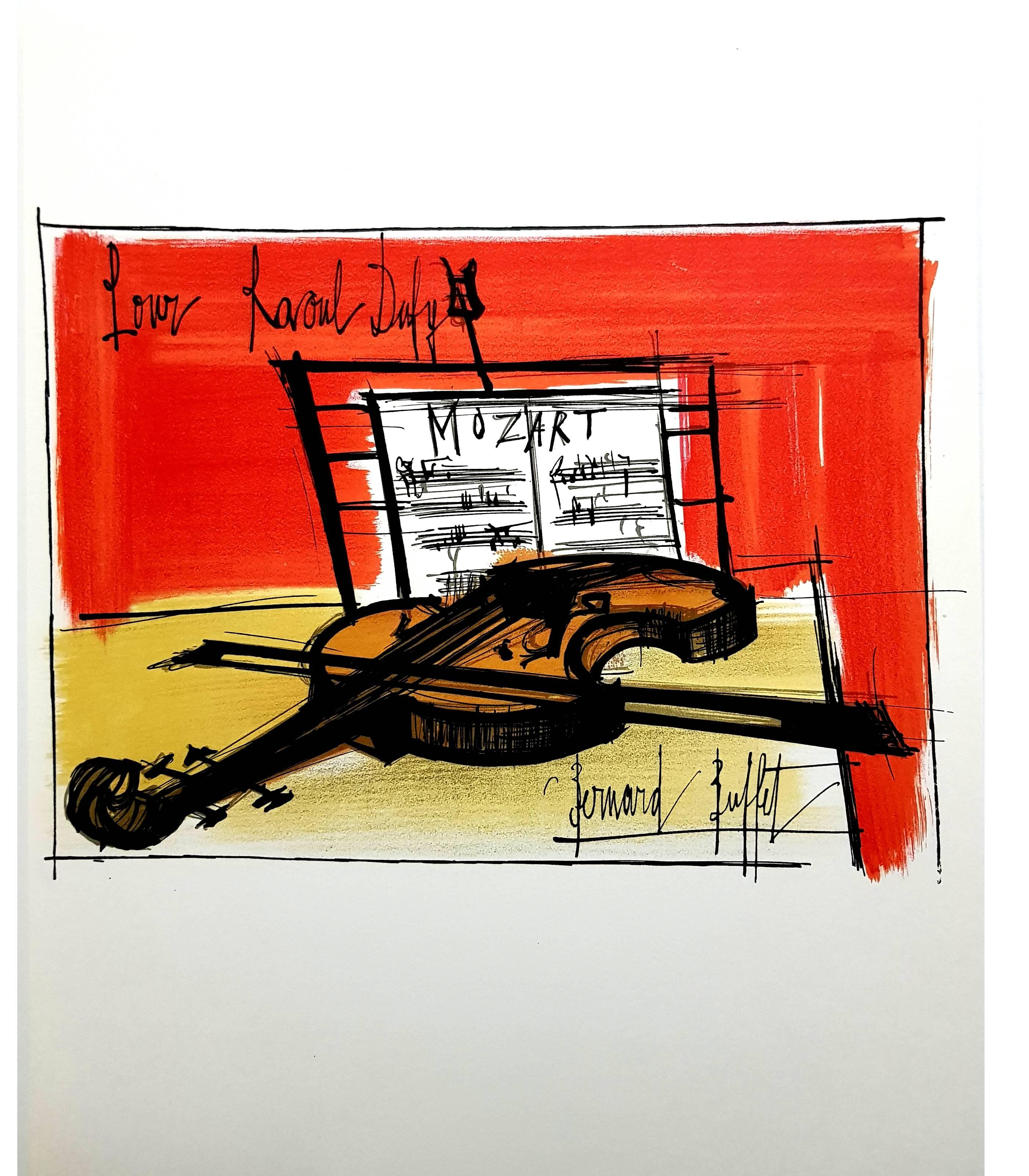 Bernard Buffet - Homage to Dufy - Lithograph For Sale 2