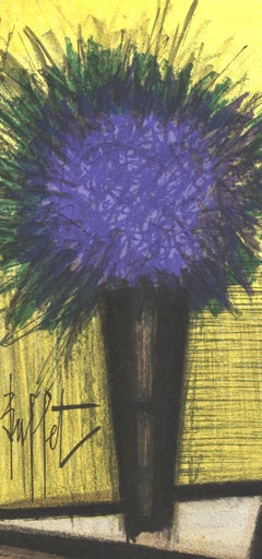 Bernard Buffet, Bouquet de fleurs violettes, d'après les lithographies 1952-1966, 1967