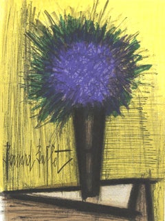 Bernard Buffet - Bernard Buffet, Bouquet of Purple Flowers, from Lithographs 1952-1966, 1967 Bernard Buffet, Bouquet of Purple Flowers, from Lithographs 1952-1966, 1967
